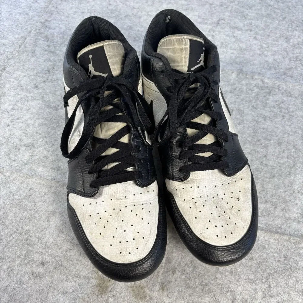 FJ6245-100 - Mens Size 13 - Nike Air Jordan 1 Low TD Cleats Panda Black White